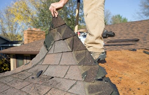 Home 4 Roofing contractor replacing roof