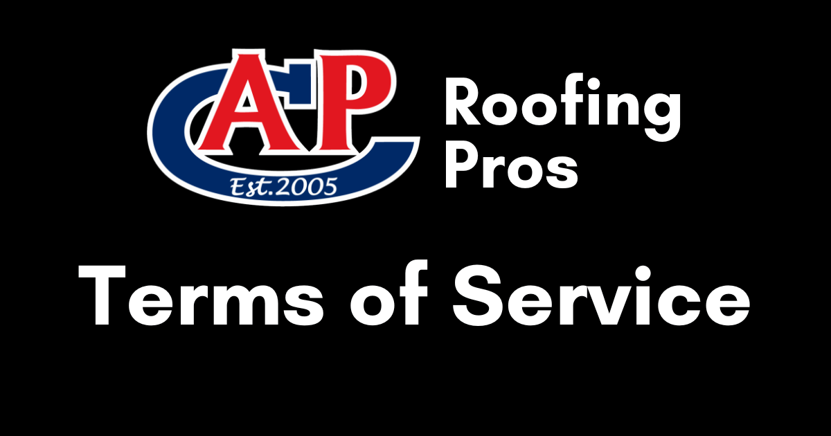 AP Roofing Pro Terms of Service Page